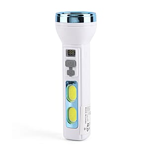 Blue 1200mAh Solar Chargeable Torch
