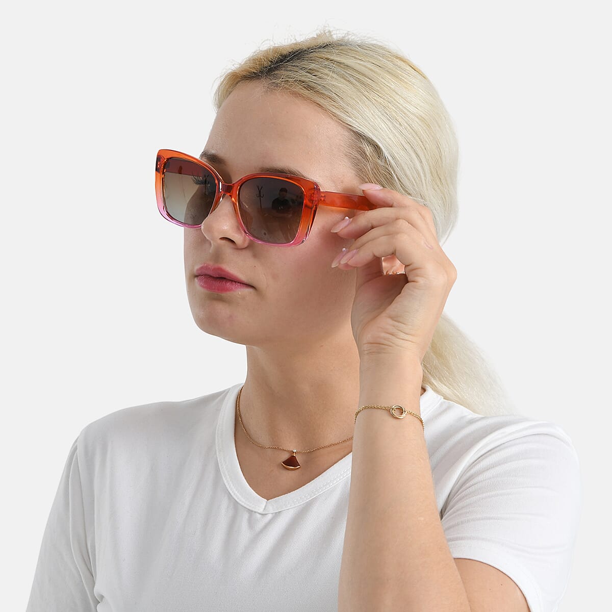 Orange UV400 Sunglasses image number 2