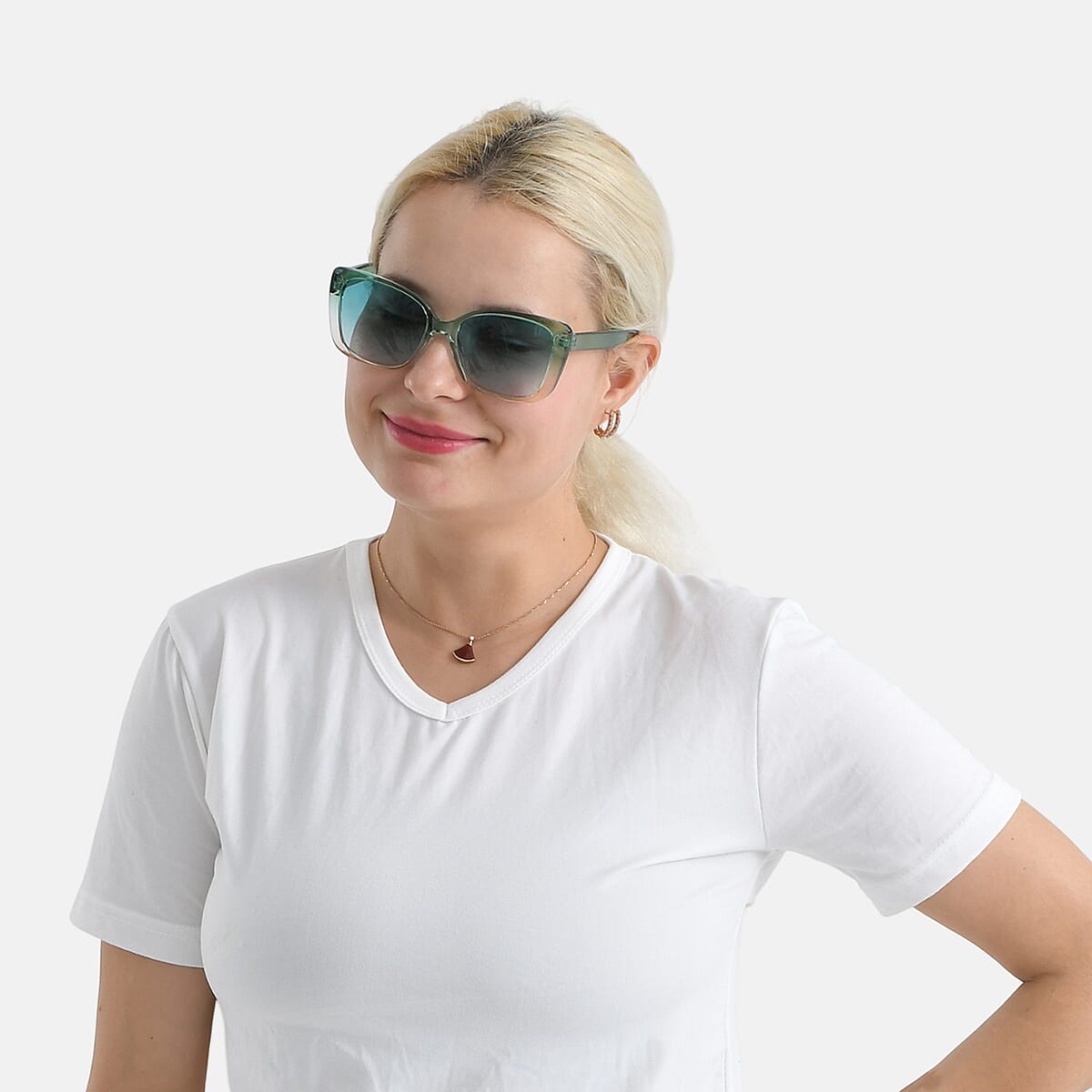 Green UV400 Sunglasses image number 1