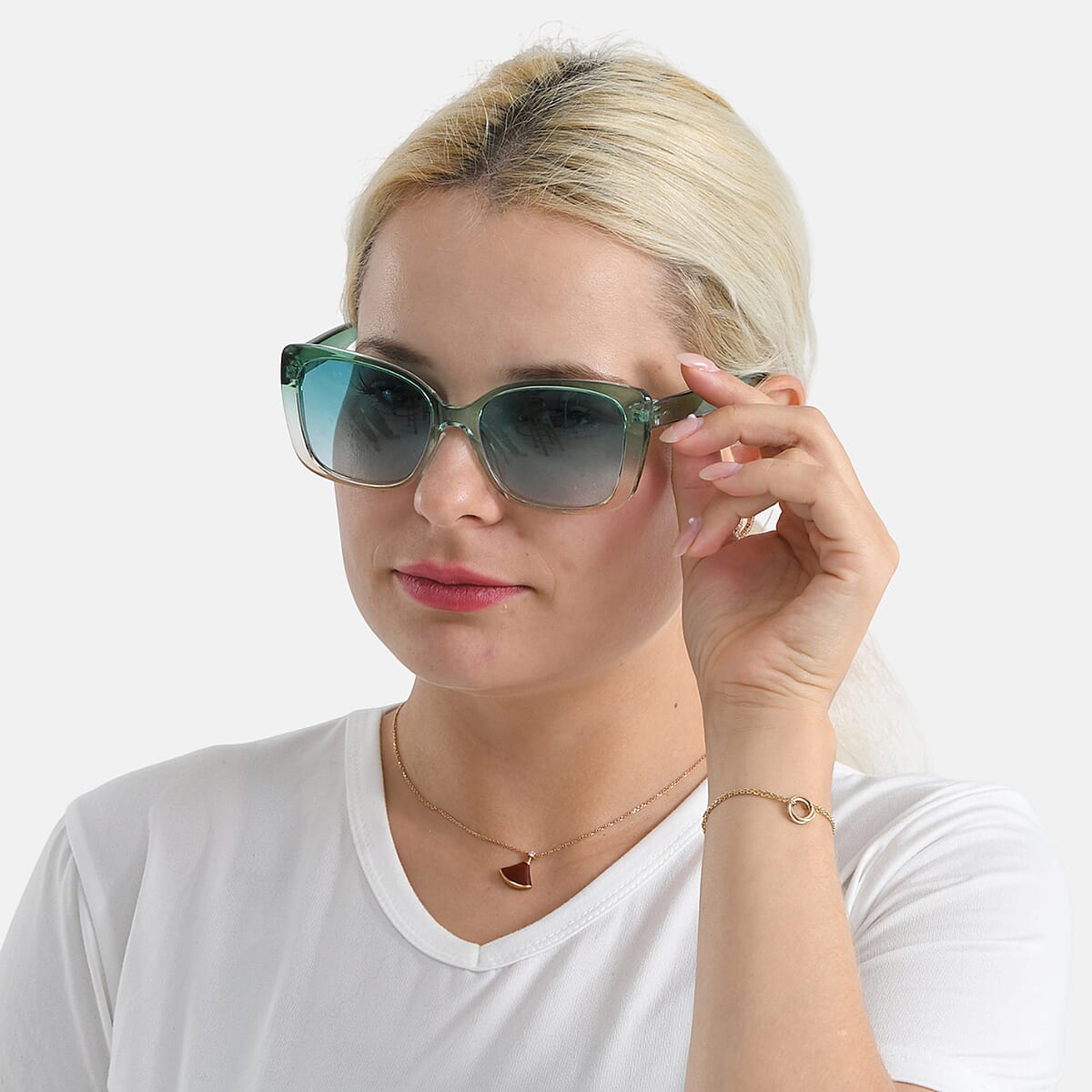 Green UV400 Sunglasses image number 2