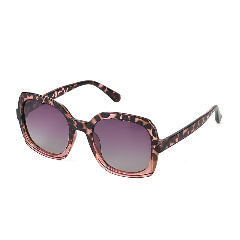 Leopard Print with purple and Pink UV400 Sunglasses