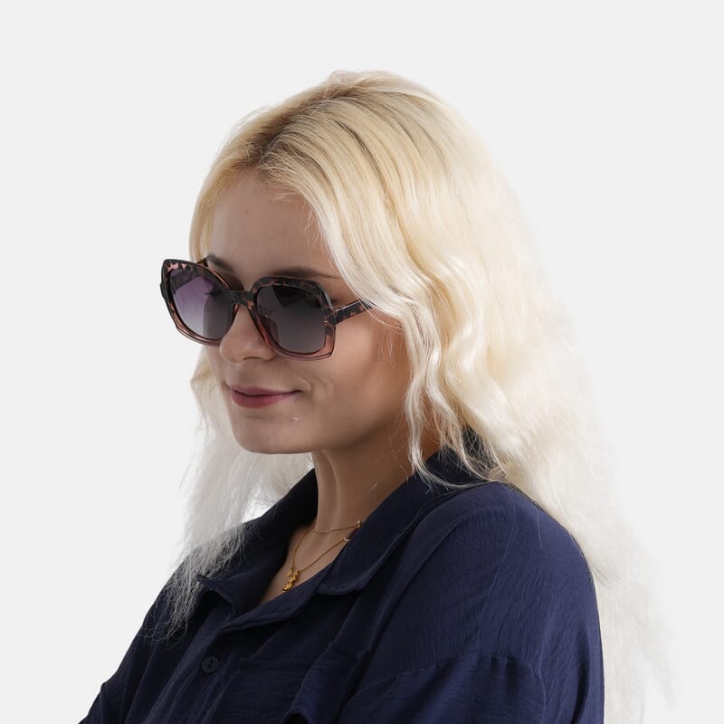 Leopard Print with purple and Pink UV400 Sunglasses