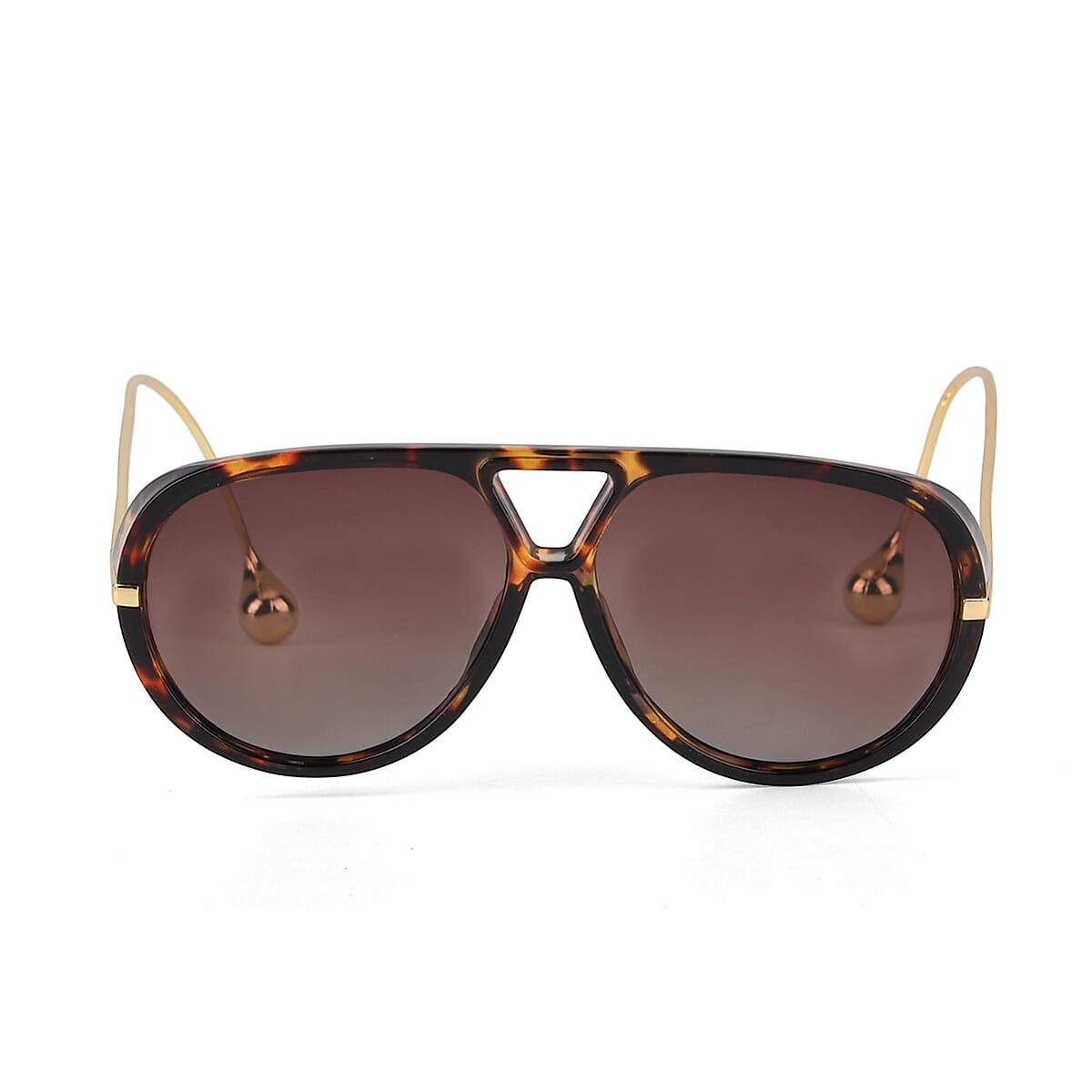 Brown Leopard Print UV400 Sunglasses image number 3