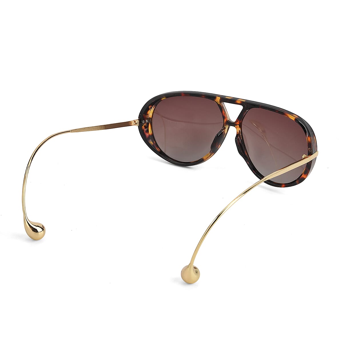 Brown Leopard Print UV400 Sunglasses image number 4