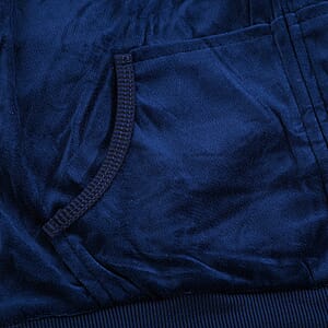 Lee Hanton Navy Velour Hooded Jacket Pant Set- Large