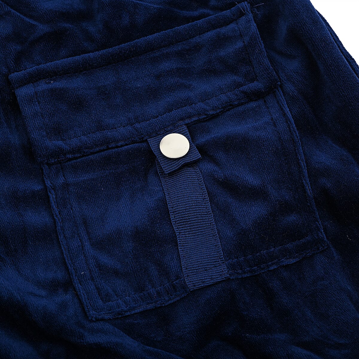 Lee Hanton Navy Velour Hooded Jacket Pant Set- Small image number 3