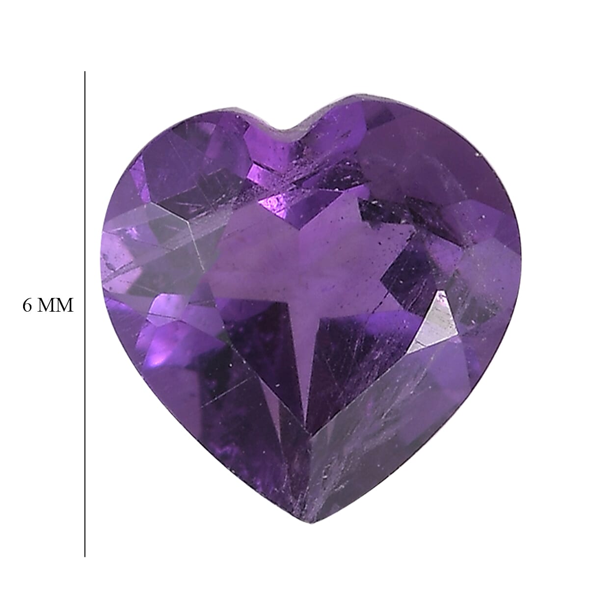 1.35 ctw Heart Cut African Amethyst Loose Gemstone &ndash; AAA Grade (Set Of 2) (6 mm) image number 4