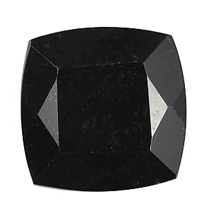 1.45 ctw Cushion Cut Australian Black Tourmaline Loose Gemstone (7x7 mm)
