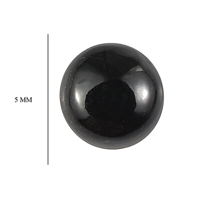 0.50 ctw Round Cut Australian Black Tourmaline Loose Gemstone (5 mm)
