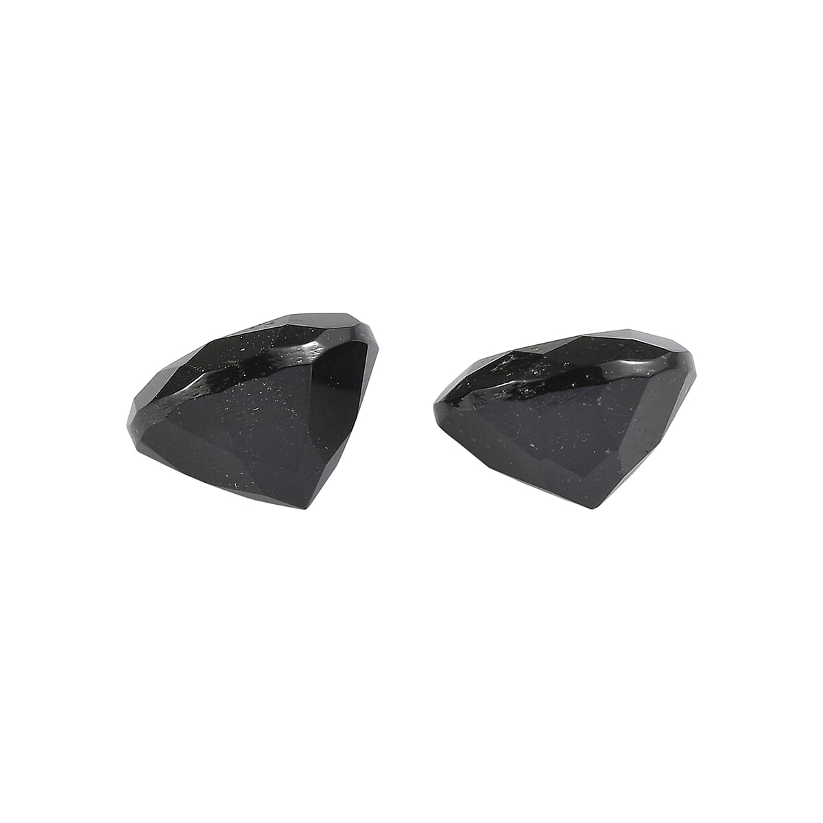 3.68 ctw Round Cut Australian Black Tourmaline Loose Gemstone (Set Of 2) (8 mm) image number 1