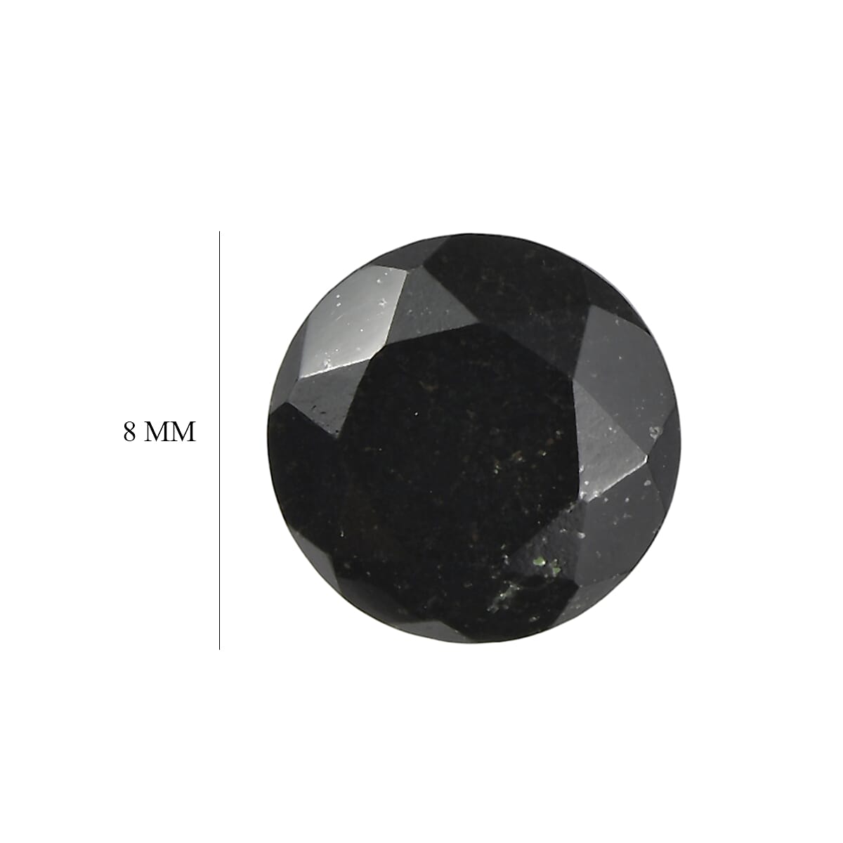3.68 ctw Round Cut Australian Black Tourmaline Loose Gemstone (Set Of 2) (8 mm) image number 3