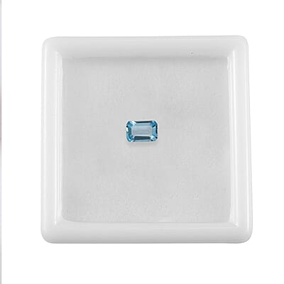 0.58 ctw Octagon Cut Blue Topaz Loose Gemstone (6x4 mm)