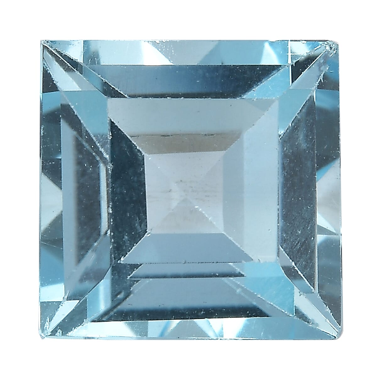 3.52 ctw Square Cut Blue Topaz Loose Gemstone (8.75 mm)