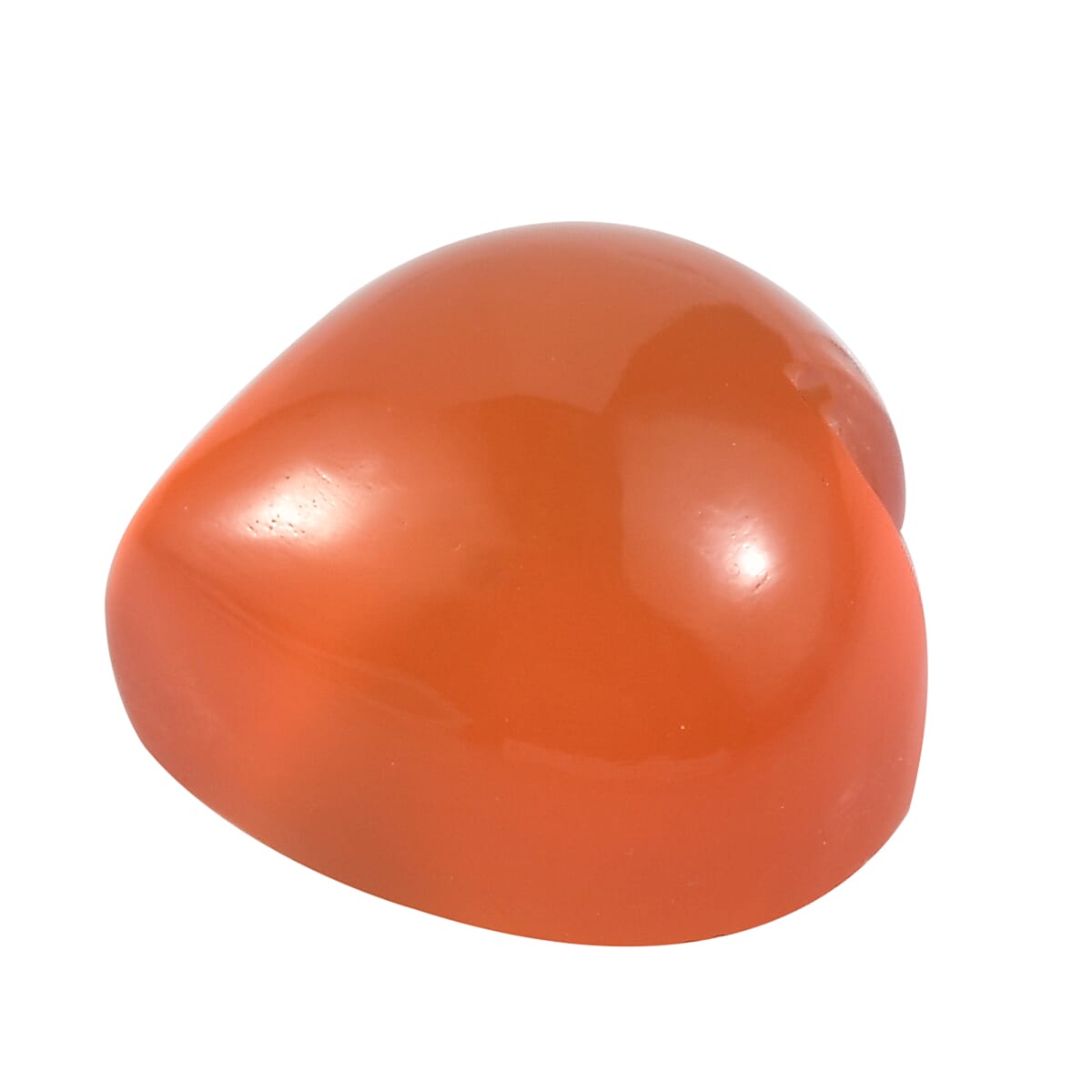 2.73 ctw Heart Cut Carnelian Loose Gemstone (9 mm) image number 1