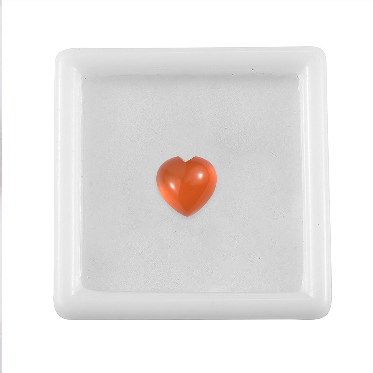 2.73 ctw Heart Cut Carnelian Loose Gemstone (9 mm) image number 2