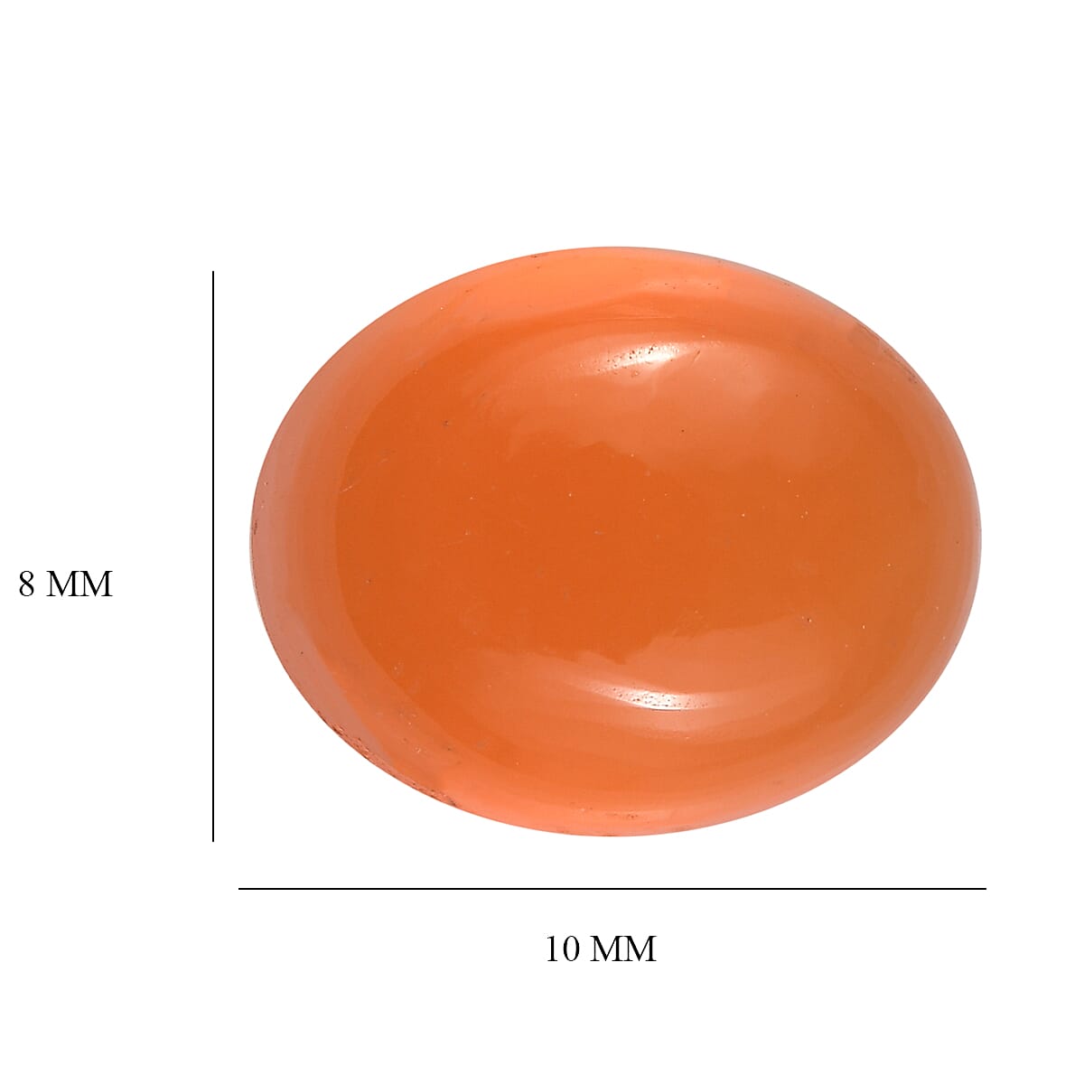 1.98 ctw Oval Cut Carnelian Loose Gemstone (10x8 mm)