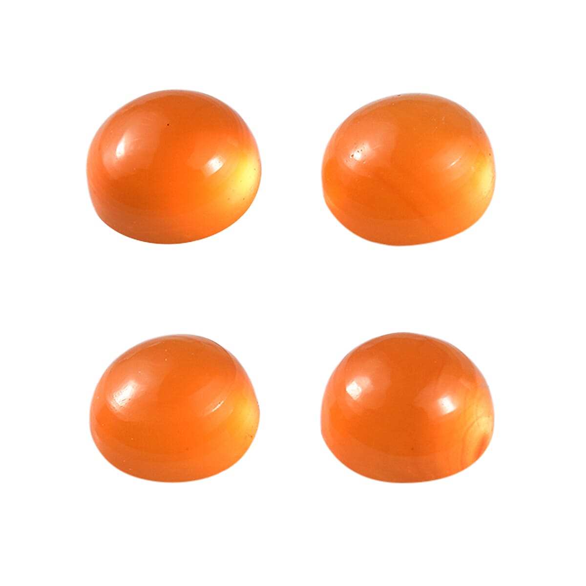 1.17 ctw Round Cut Carnelian Loose Gemstone (Set Of 4) (4 mm) image number 1