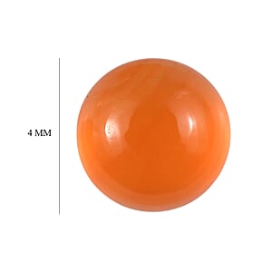 1.17 ctw Round Cut Carnelian Loose Gemstone (Set Of 4) (4 mm)