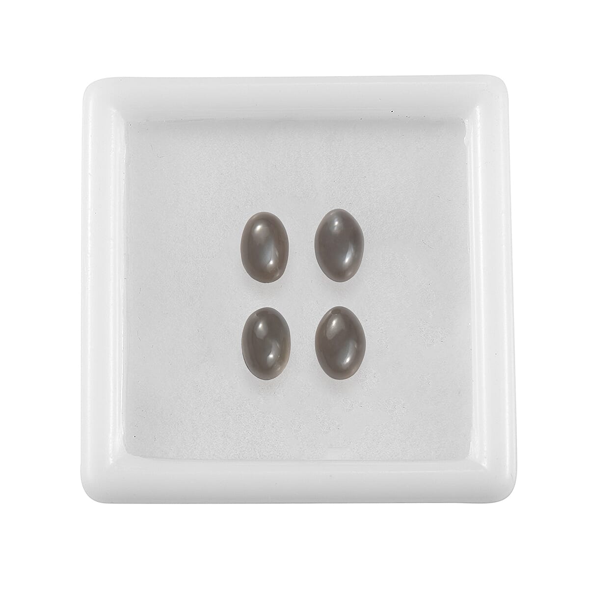 1.97 ctw Oval Cut Sri Lankan Titanium Moonstone Loose Gemstone (Set Of 4) (6x4 mm)