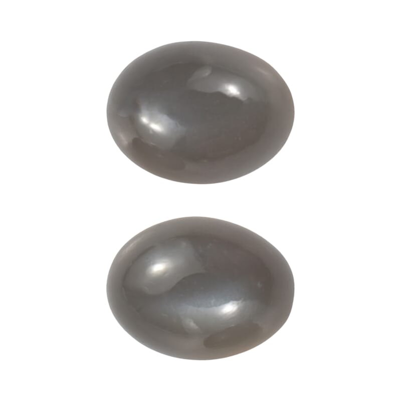 3.10 ctw Oval Cut Sri Lankan Titanium Moonstone Loose Gemstone (Set Of 2) (8x6 mm)