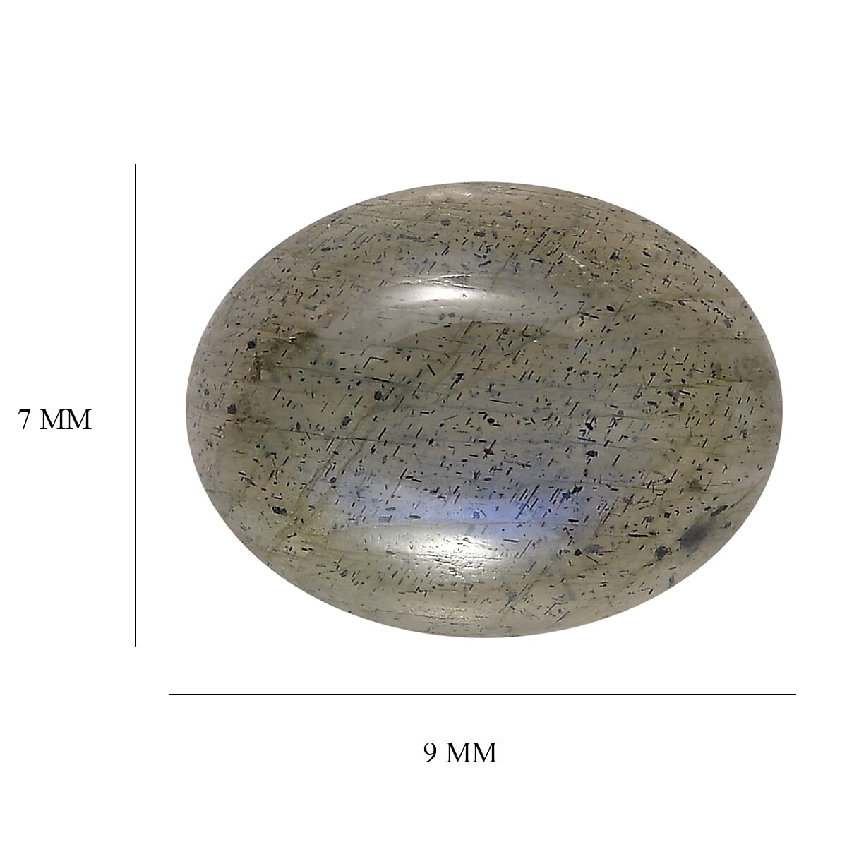 1.47 ctw Oval Cut Malagasy Labradorite Loose Gemstone (9x7 mm) image number 3