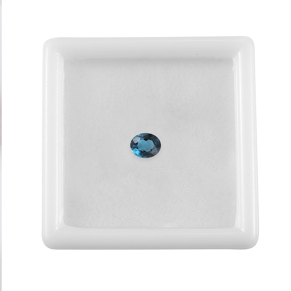 0.38 ctw Oval Cut London Blue Topaz Loose Gemstone (5x4 mm) image number 2