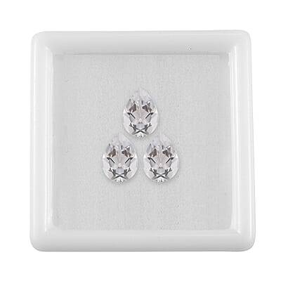 1.56 ctw Pear Cut Brazilian Petalite Loose Gemstone (Set Of 3) (7x5 mm)