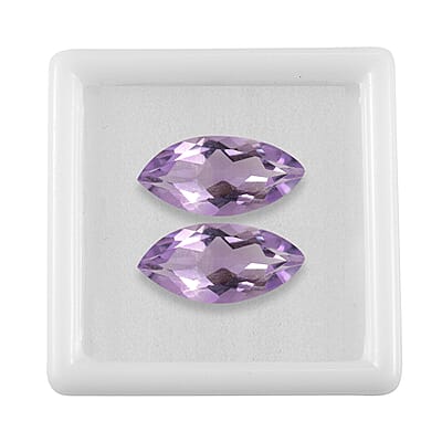 2.40 ctw Marquise Cut Rose De France Amethyst Loose Gemstone (Set Of 2) (12x6 mm)
