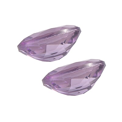 3.16 ctw Oval Cut Rose De France Amethyst Loose Gemstone (Set Of 2) (9x7 mm)