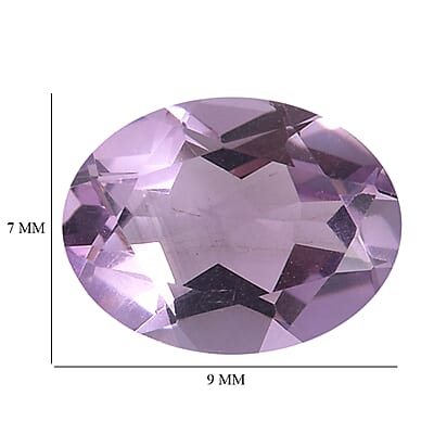 3.16 ctw Oval Cut Rose De France Amethyst Loose Gemstone (Set Of 2) (9x7 mm)