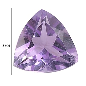 0.72 ctw Trillion Cut Rose De France Amethyst Loose Gemstone (Set Of 2) (5 mm)