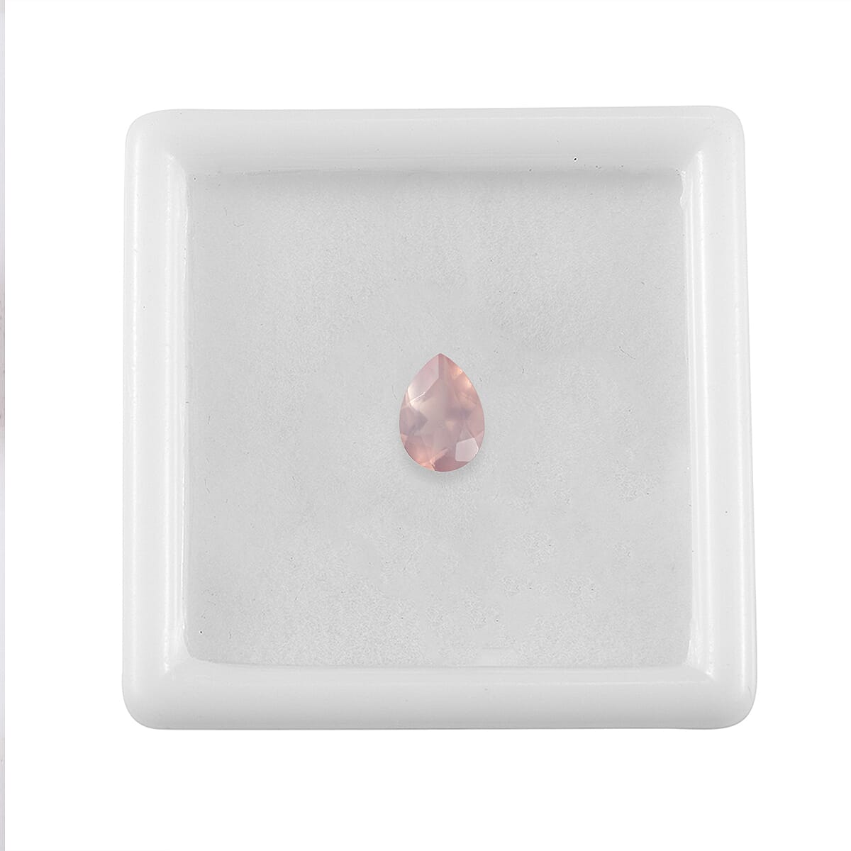 0.52 ctw Pear Cut Rose Quartz Loose Gemstone (7x5 mm) image number 2