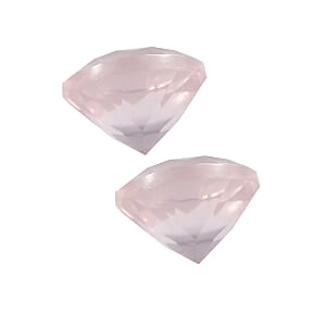 1.55 ctw Round Cut Rose Quartz Loose Gemstone (Set Of 2) (6 mm)