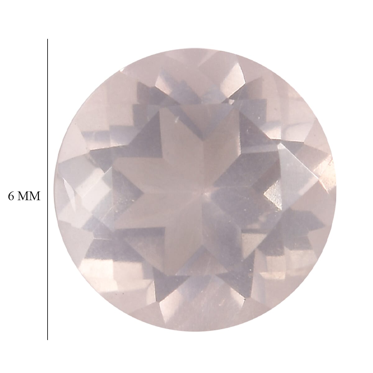 1.55 ctw Round Cut Rose Quartz Loose Gemstone (Set Of 2) (6 mm) image number 3