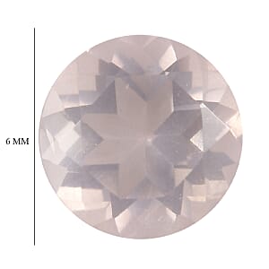 1.55 ctw Round Cut Rose Quartz Loose Gemstone (Set Of 2) (6 mm)