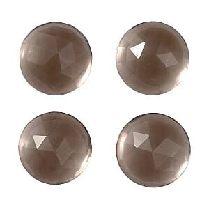1.43 ctw Round Cut Smoky Quartz Loose Gemstone (Set Of 4) (5 mm)