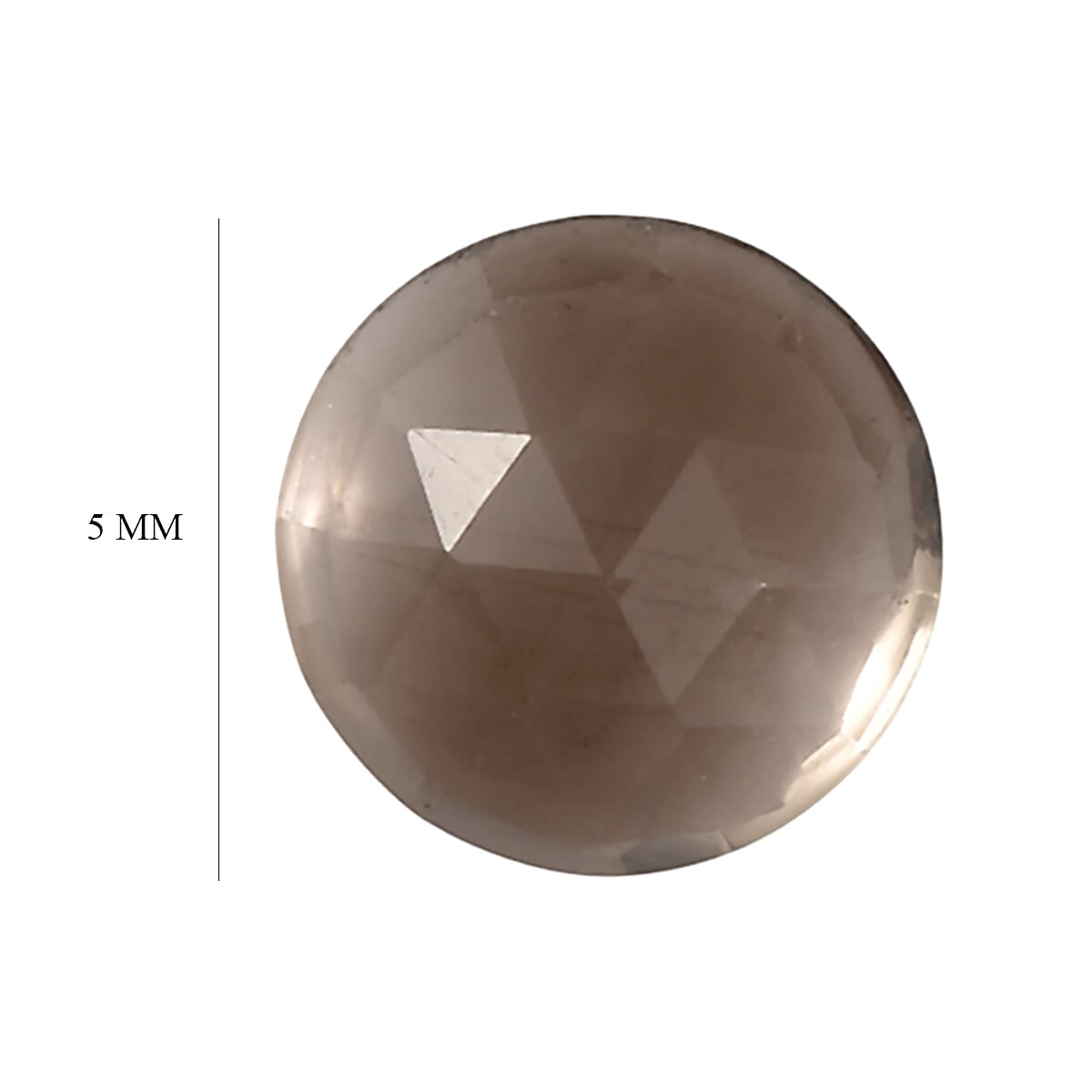 1.43 ctw Round Cut Smoky Quartz Loose Gemstone (Set Of 4) (5 mm) image number 3