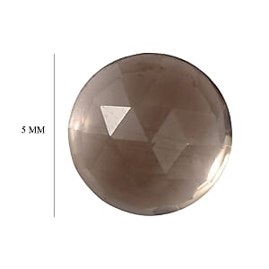 1.43 ctw Round Cut Smoky Quartz Loose Gemstone (Set Of 4) (5 mm)
