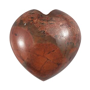2.60 ctw Heart Cut Poppy Jasper Loose Gemstone (10 mm)