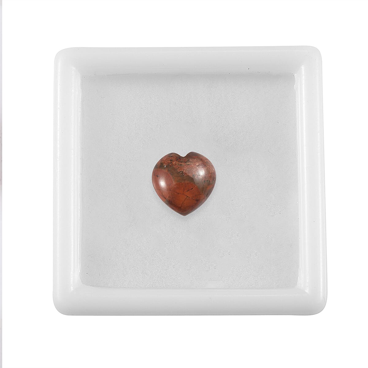 2.60 ctw Heart Cut Poppy Jasper Loose Gemstone (10 mm) image number 2