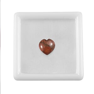 2.60 ctw Heart Cut Poppy Jasper Loose Gemstone (10 mm)