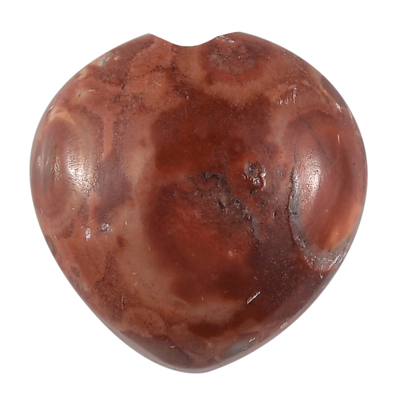 1.30 ctw Heart Cut Poppy Jasper Loose Gemstone (8 mm)