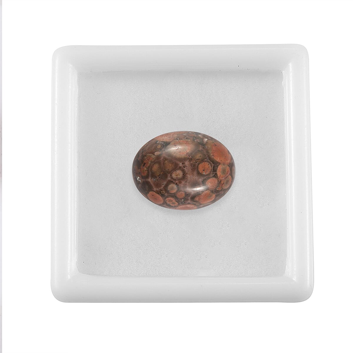 4.74 ctw Oval Cut Poppy Jasper Loose Gemstone (14x10 mm) image number 2