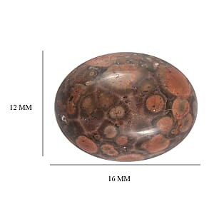5.97 ctw Oval Cut Poppy Jasper Loose Gemstone (16x12 mm)