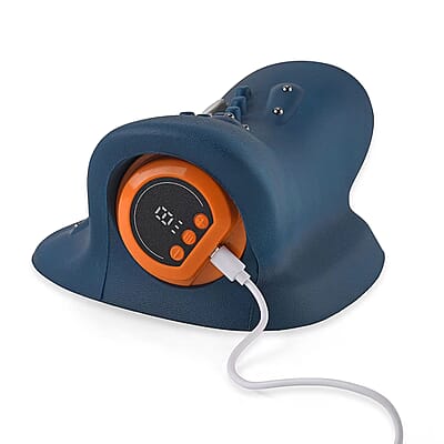 Livmore Dark Blue EMS Neck Massager with Remote Control