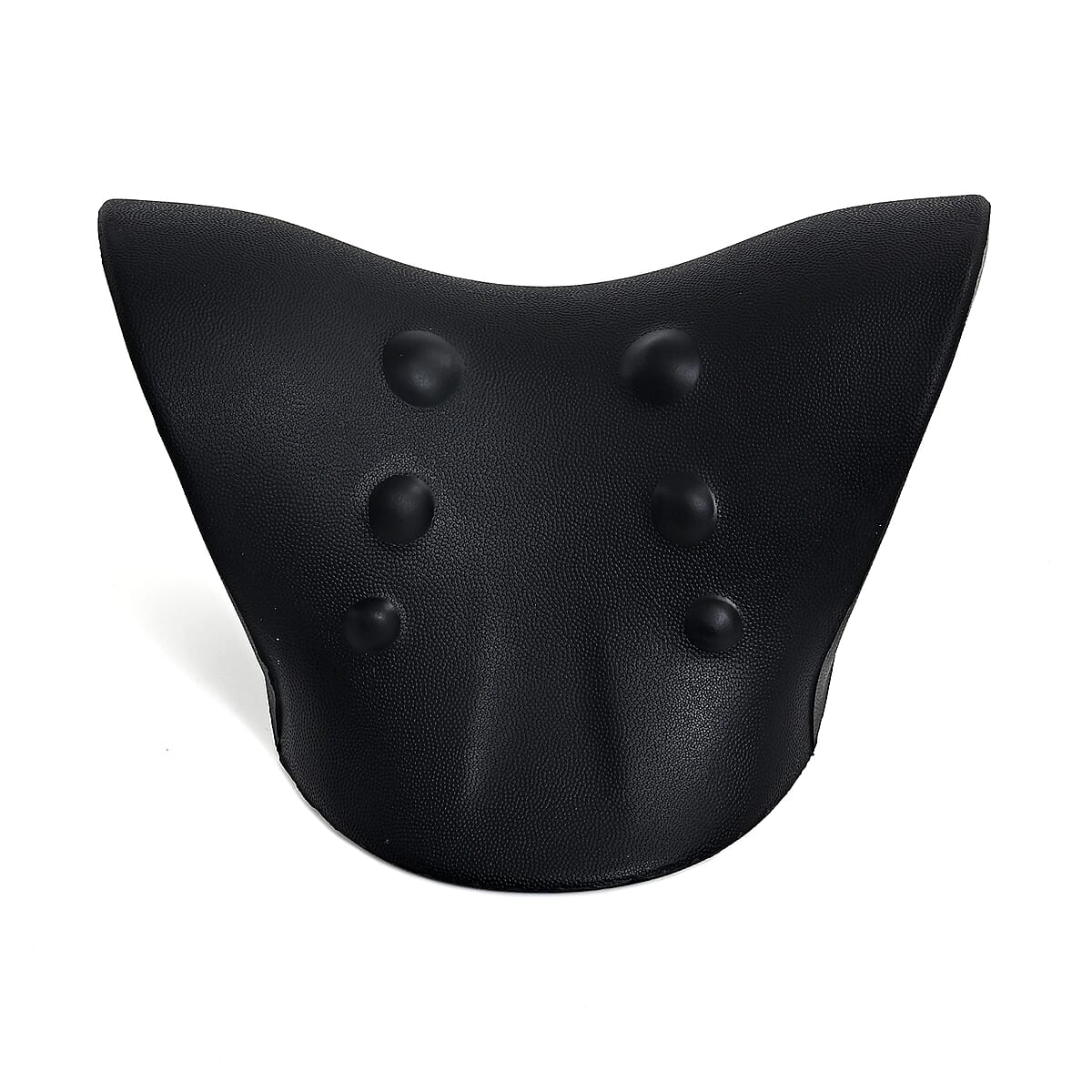 Livmore Black Faux Leather Ergonomic Support Pillow image number 3