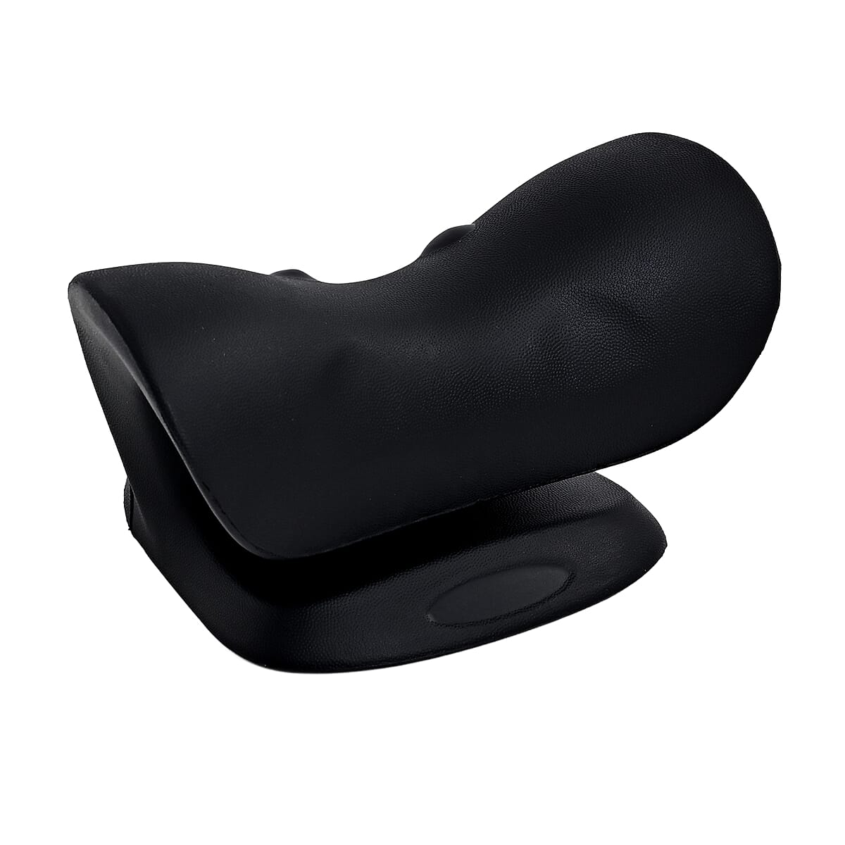 Livmore Black Faux Leather Ergonomic Support Pillow image number 4