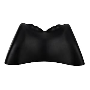 Livmore Black Faux Leather Support Pillow
