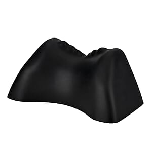 Livmore Black Faux Leather Support Pillow