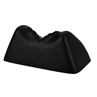 Livmore Black Faux Leather Support Pillow